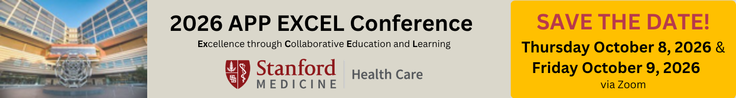2026 Advanced Practice Provider Excellence through Collaborative Education and Learning (APP EXCEL) Conference Banner